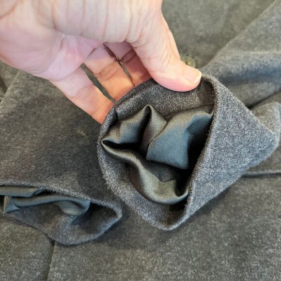 POLO Ralph Lauren Charcoal Work Blazer Double Breasted Cotton Blend Size 6 - Picture 12 of 16